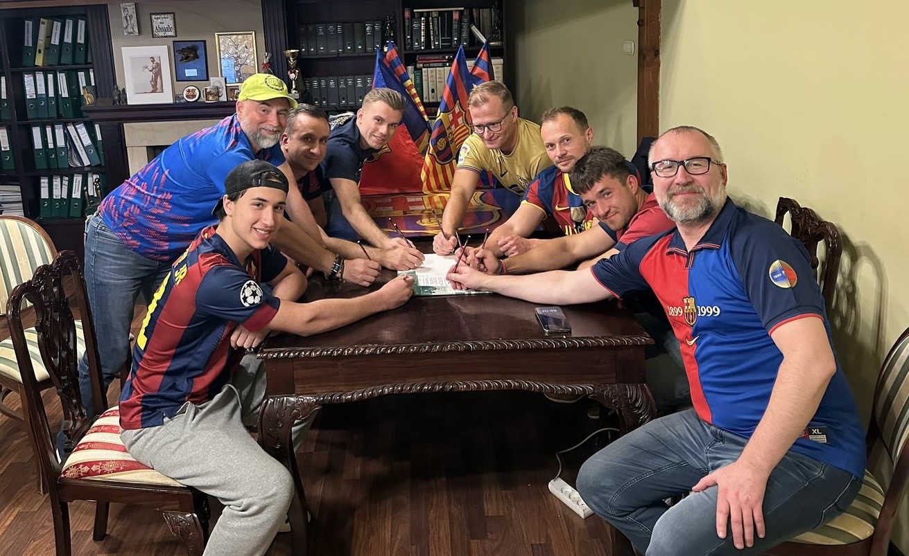 Zdjęcie założycielskie Penya Barça Wrocław